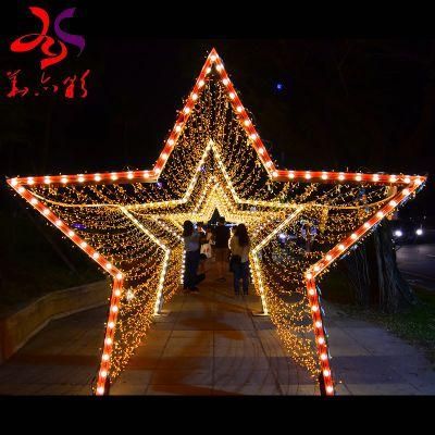 Outdoor Waterproof IP 65 Customized Heart Shape 3D Motif Lights