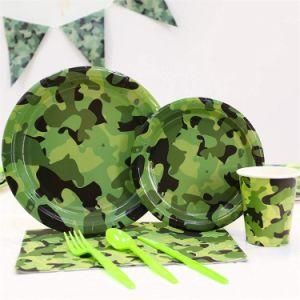 Field Game Theme Paper Cup Dinner Plate Paper Napkin Disposable Tableware