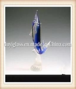 Animal Blue Dolphin Glass Craft for Decoration