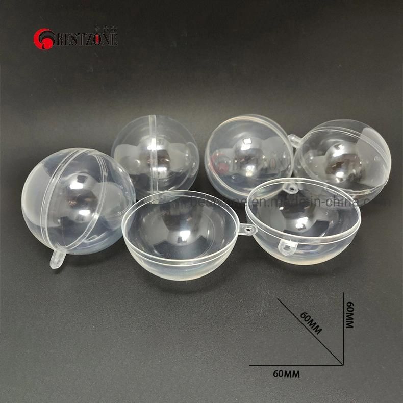 8cm Clear Color Plastic Clear Transparent Christmas Balls Ornaments DIY