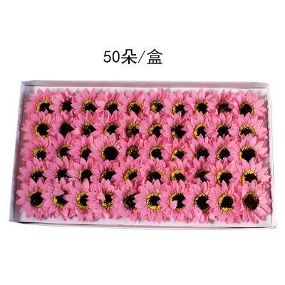 Wholesale Factory Cheaper Soap Flower Gift 50PCS Artificial Decoration Flowers for Valentine&prime;s Day, Christmas