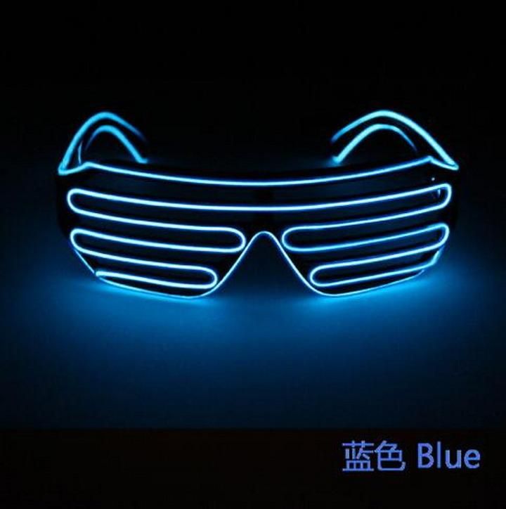 EL Luminescence Christmas Party Blinds LED Flashing Glasses