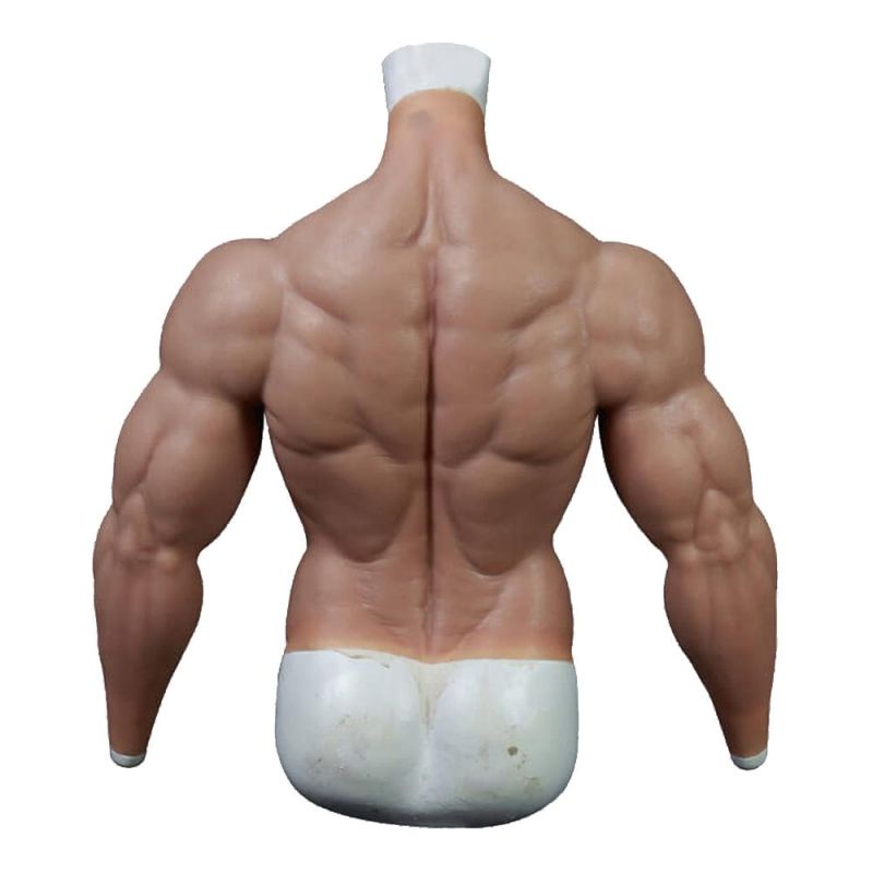 Boyi Silicone Strong Abdominal Muscles Vest Suit Costume with Realistic Chest and Belly Muscle for Cosplay Masquerade