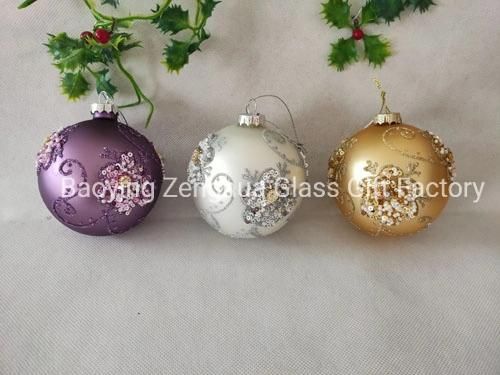 2021 Hot Sales Christmas Tree Ornament Glass Ball