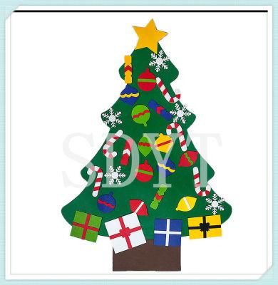 Factory Price Handmade Felt DIY Christmas Hanging Tree