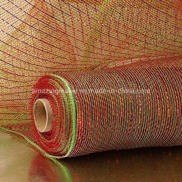 Colored Thread Metallic 21′′ Deco Mesh Wreath Packaging