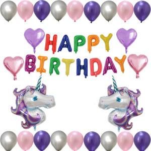 Happy Birthday Unicorn Party Balloon Unicorn Birthday Decoration Balloon