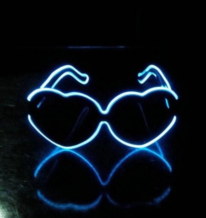 Dancing Party Heart-Shaped LED Glow Glasses