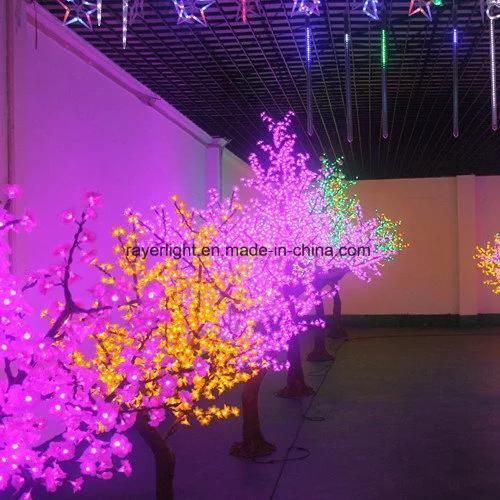 Xmas Fiber Optic Lighting LED Decorations LED Twig Tree Lights for Supermarket