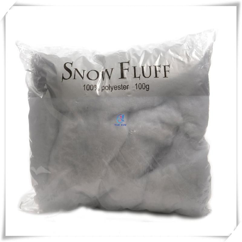 Flame Retardant Merry Christmas Snow Fluff Decoration