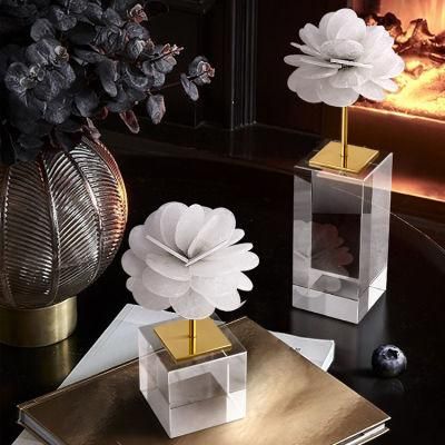 Modern Decor Living Room Wedding Decoration Flowers Stone Crafts Natural Crystal Ornament