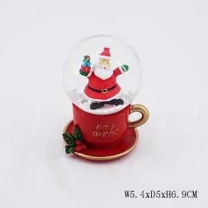 Gold Plastic Base Jewelry Gifts Snow Globe Brand Company Promotion Snow Ball