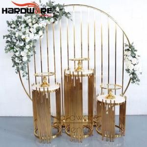 Wedding Event Furniture Hollow Design Carved Event Wholesale Flower Stands for Weddings
