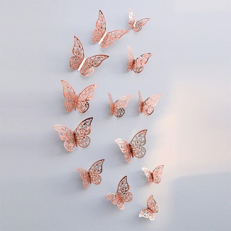 3D 12PCS Butterfly Wall Sticker Home Decor Butterflies for Decoration