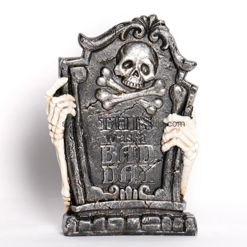 New and Unique Halloween Resin Tombstone Decoration