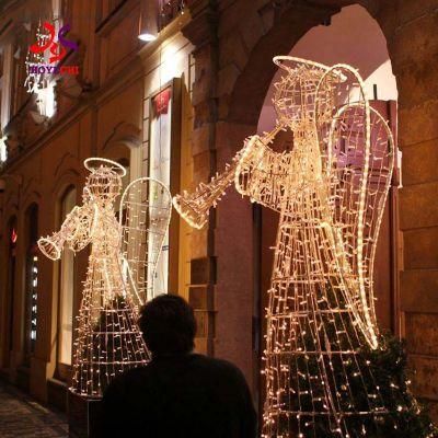 Angel Motif Lights Street Decoration Can Be Customized for Gardens, Streets, Parks, Weddings