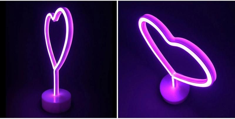 Toprex Home Party Decor Battery Powered Pink Heart LED Flexible LED Strips