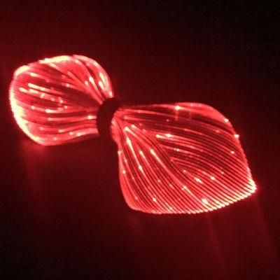 Novelty RGB LED Optical Fiber Bowknot Decoration