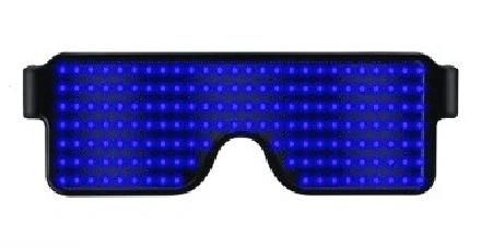 LED Light Love EL Glasses Shake Square Flash Booster Holiday Gift Party Supply Glasses