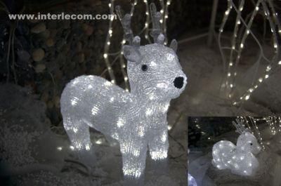 3D Christmas Reindeer Acrylic Light with LED (AR4011)