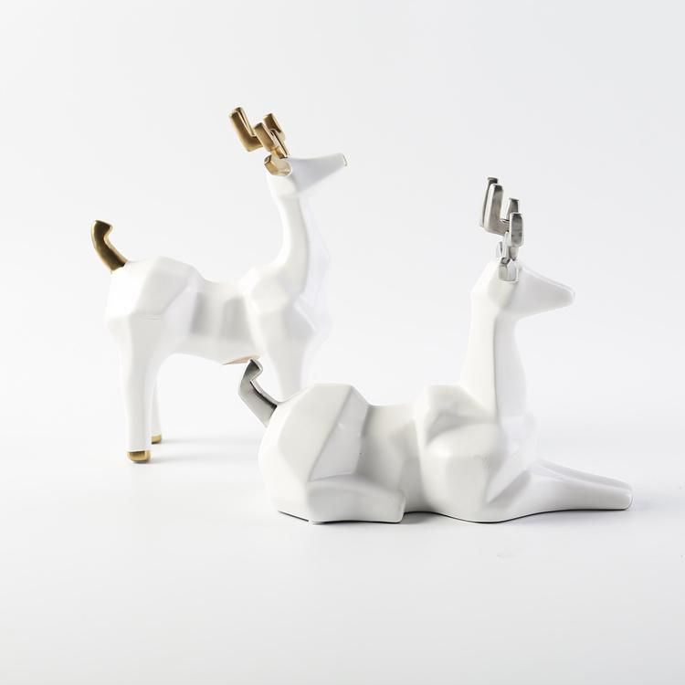 Customized Ornaments Ceramic Kids Gift Christmas Milu Deer Decoration