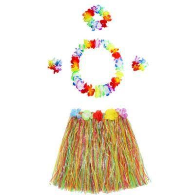 Hula Skirt Hawaiian Costumes Ladies Dress up Festive &amp; Party Supplies