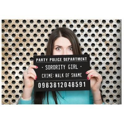 Custom Funny Mugshot Sign Photobooth Sign Board