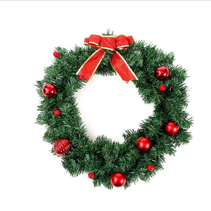 Customized 30cm Dia Christmas Festival Decoration Wreath for Home