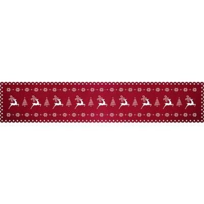 BSCI Long Square Felt Table Runner Decorative Dining Table Placemat