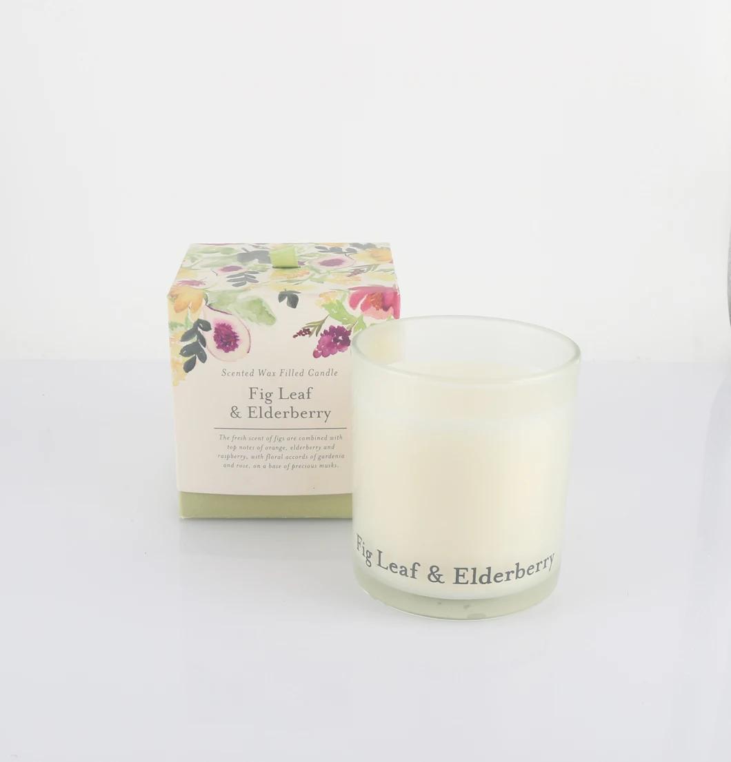 Fig Leaf &Elderberry Glass Candle Set for Mother′ S Day