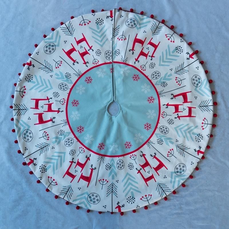 120cm Christmas Embroider Tree Skirt