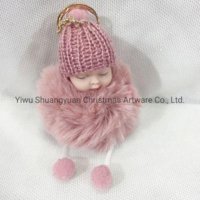 Pink Christmas Angel Little Baby Jesus Hanging Ornaments