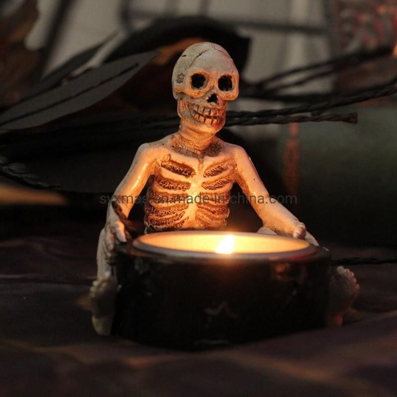 Halloween Party Supplies Horror Skull Candle Holder