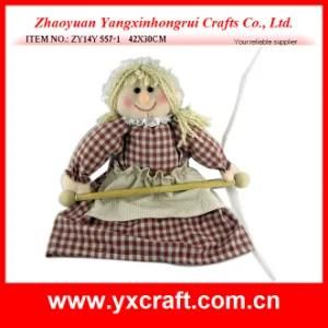 Christmas Decoration (ZY14Y557-1 42X30CM) Christmas Lady Angel Door Decoration