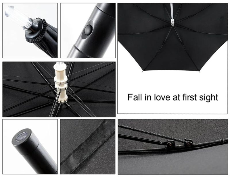 Lightsaber Umbrella LED Light up Golf Umbrellas with Color Changing