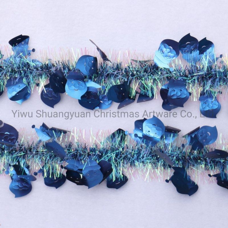 Christmas Pet Tinsel Garland for Holiday Wedding Party Decoration Supplies Hook Ornament Craft Gifts