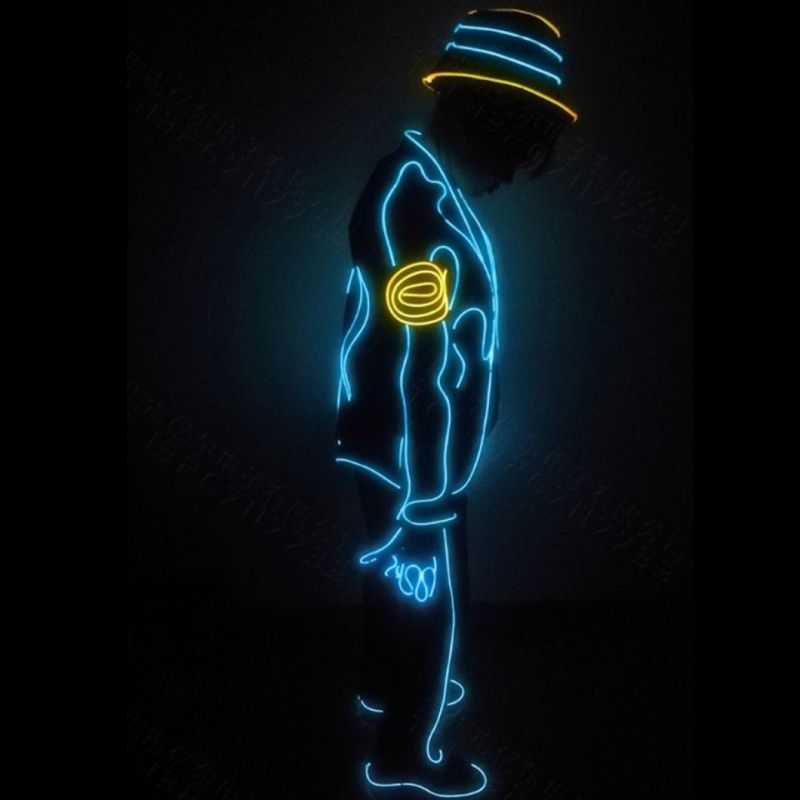EL Wires Partying Light up Costume
