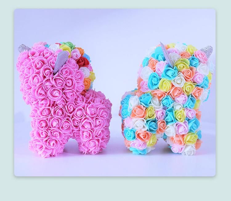 500 PCS/ Bag Artificial Flowers Rose Bear Flowers Head 2.5 Cm Rose Flower Head