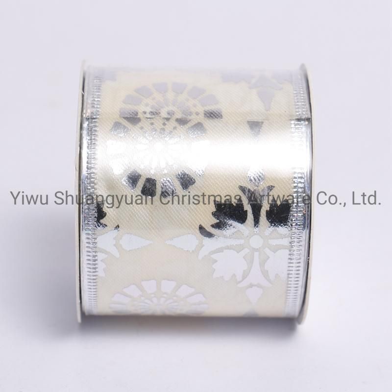 Christmas Ribbon Decor for Holiday Wedding Party Decoration Supplies Hook Ornament Craft Gifts