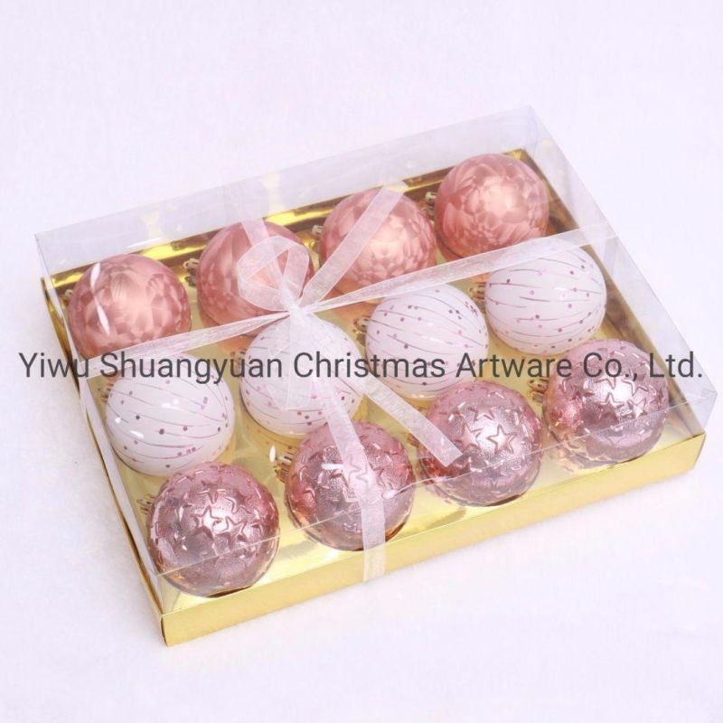 8cm High Quality Christmas Ornaments Balls with Gift Box