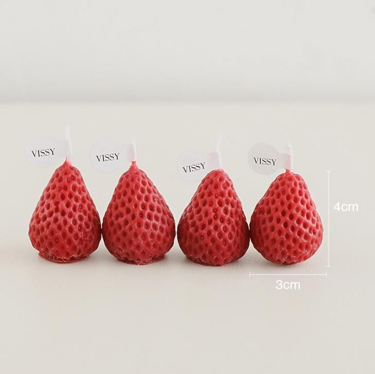 Hot Selling Soy Wax Cute Strawberry Scented Candles Party Candle