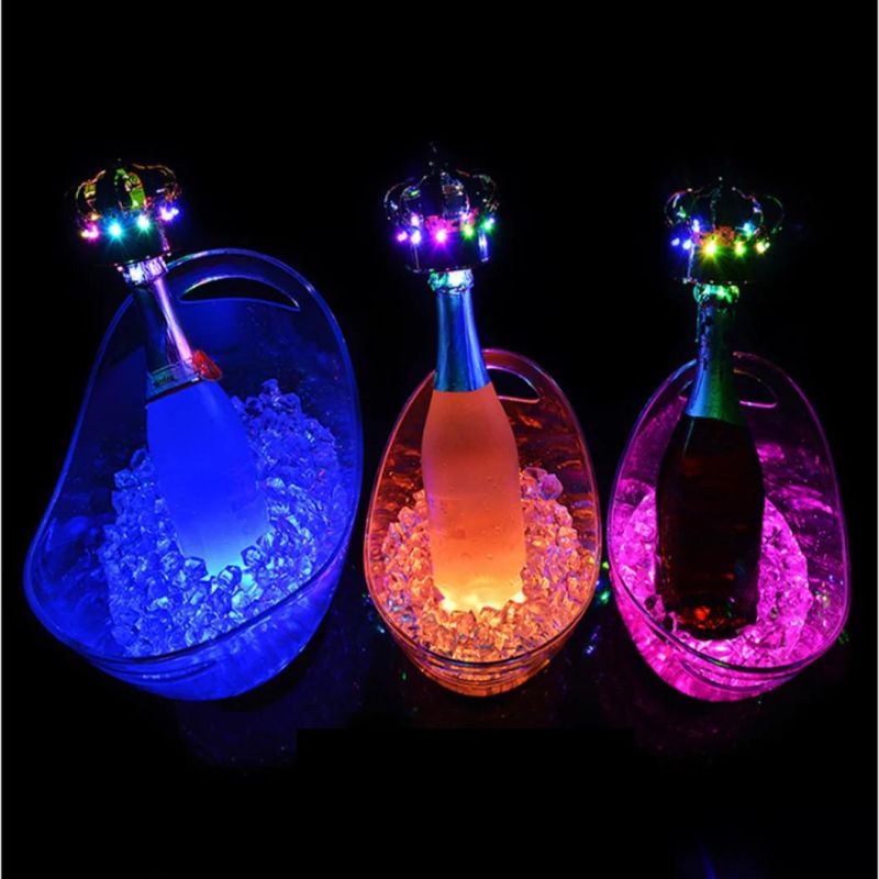 LED Charging Colorful Bar KTV Party Beer Size Ice Bucket