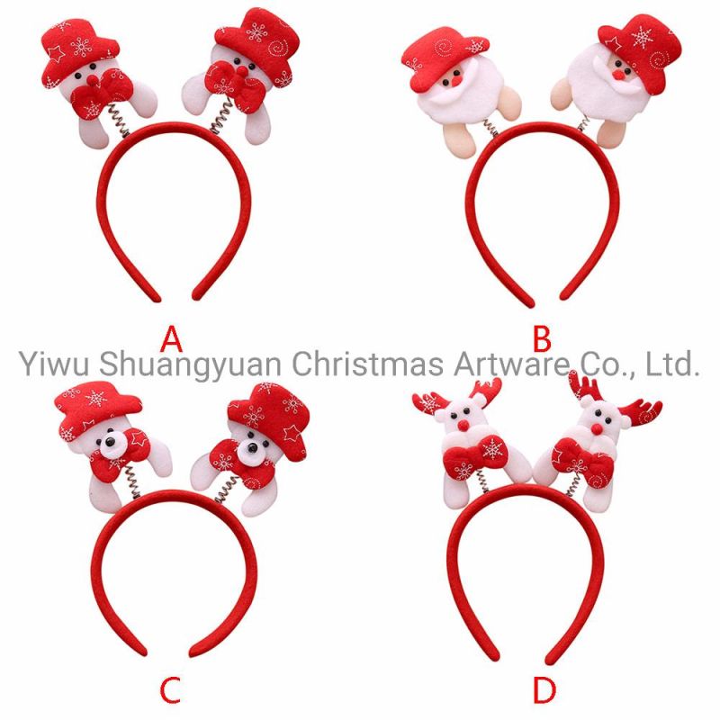 Reindeer Antler Hair Hoop Christmas Kids Headband Headwear for Children Christmas Costume Party