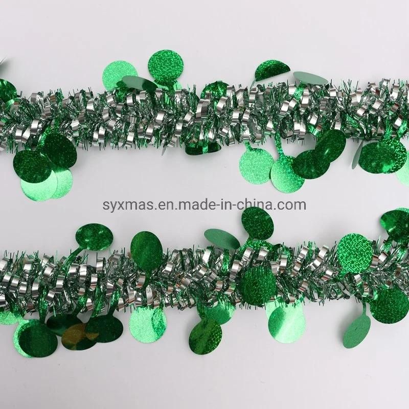 Yiwu Factory Shiny Gold 2m Christmas Pet Tinsel