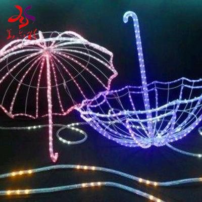 2D Umbrella Shape LED Motif Lighting for Festival Decorations