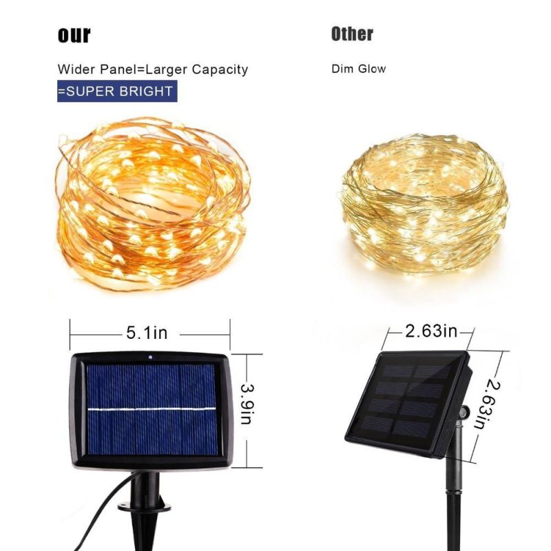 10m 20m 30m LED Solar Lamp Outdoor LED String Lights