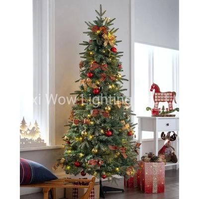 Pop up Decorated Christmas Tree with 100 Warm White LED Lights 6 FT 1.8 M