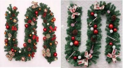 Christmas Green Wreath Decoration Artificial PVC Red Berries Christmas Wearth