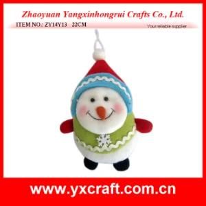 Christmas Decoration (ZY14Y13 22CM) Christmas Snowman Toy Product Stand