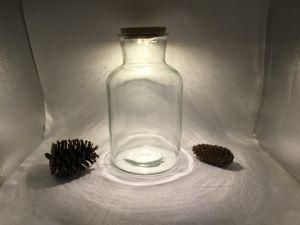 Big Glass Bottle with LED Cork for Home Decoration
